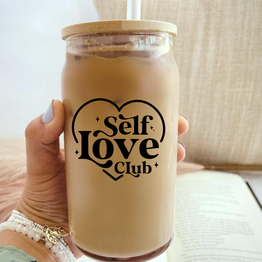 Self Love Club Glass Tumbler