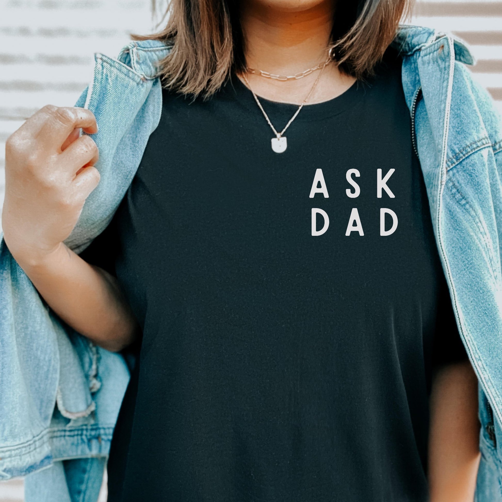 Ask Dad Tee Black