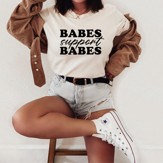 Babes Support Babes T-shirt Natural