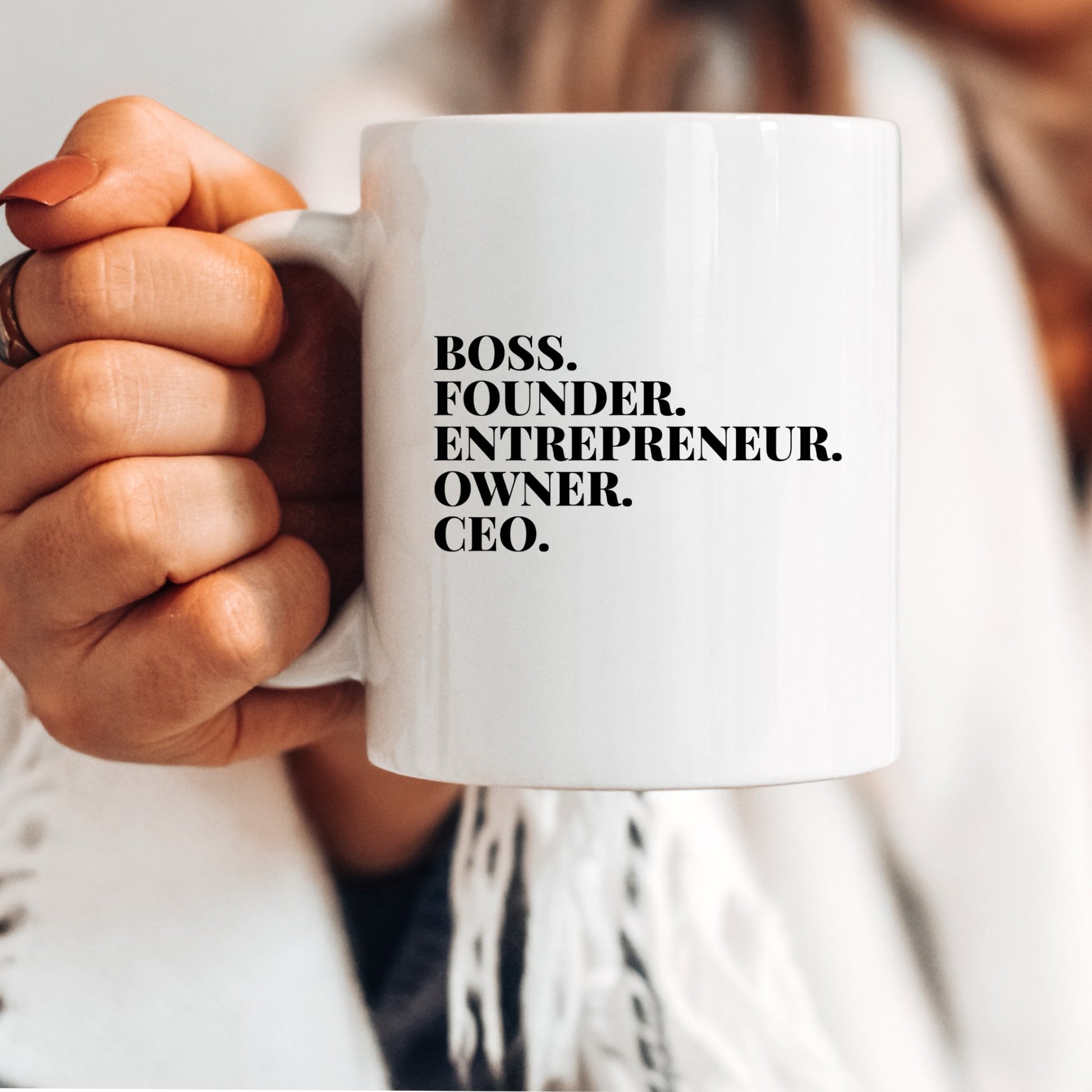 Boss Founder CEO Mug Black