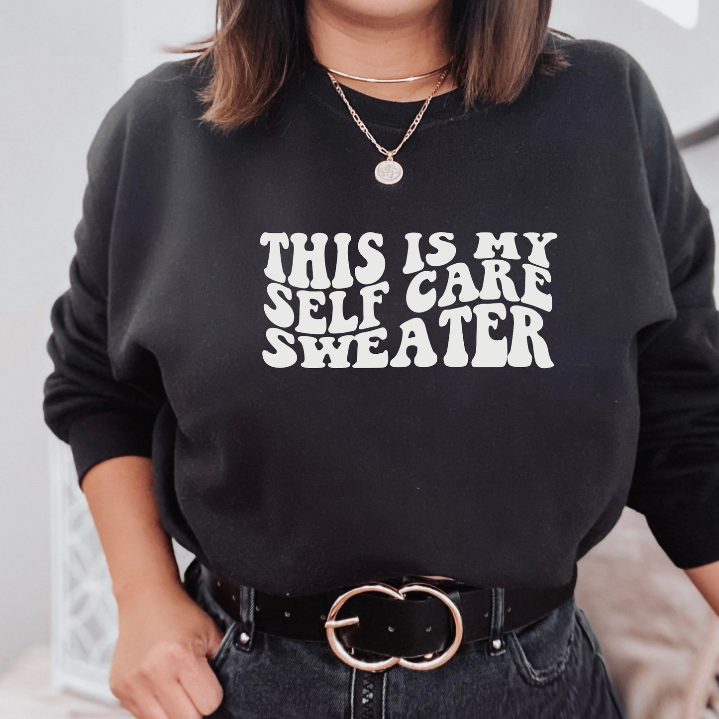 Self Care Sweatshirt Black