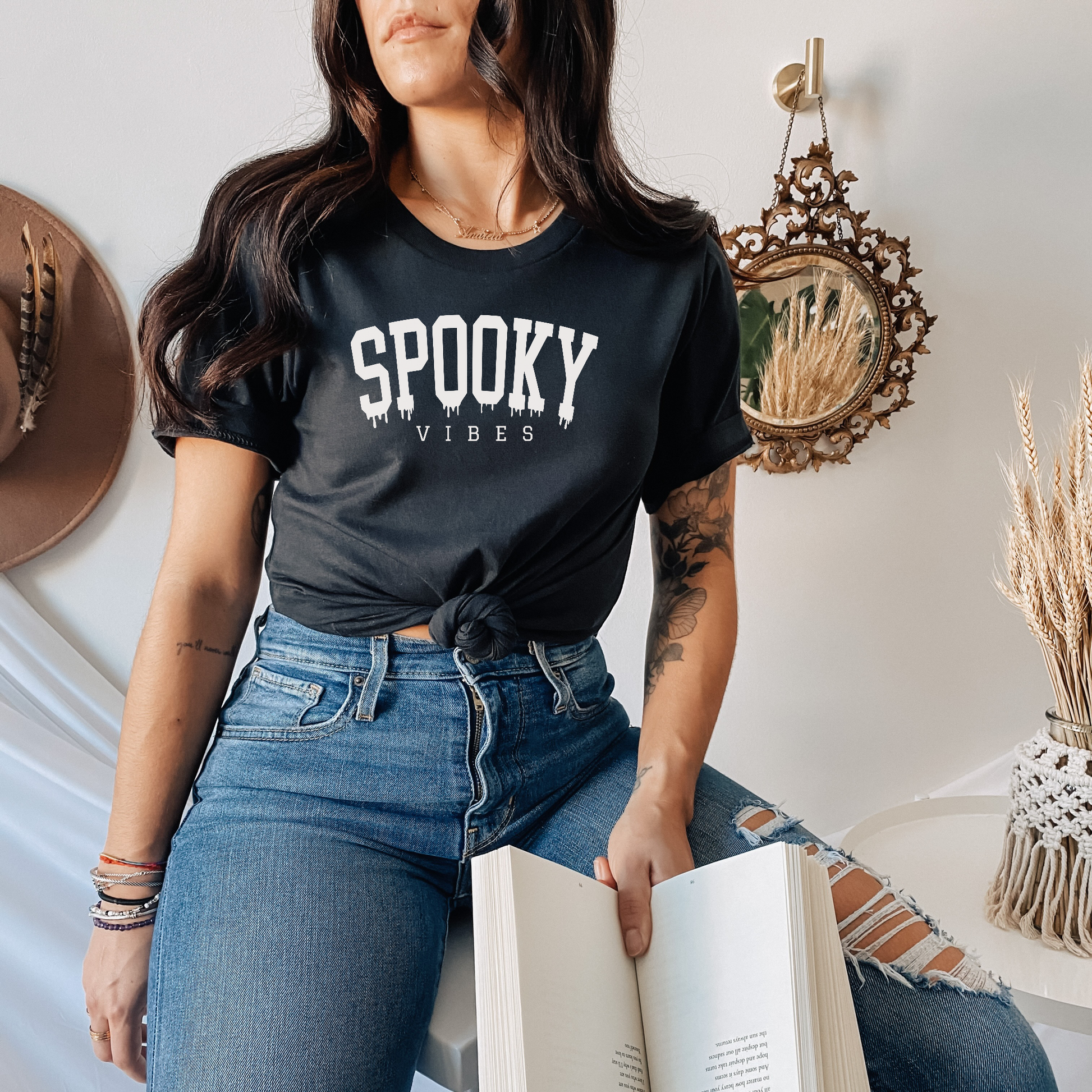 Spooky Vibes Tee Black